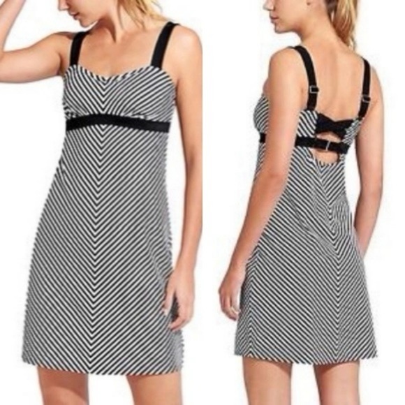 Athleta Other - Athleta Women's Striped Pura Swim Dress 36 D/DD NWOT